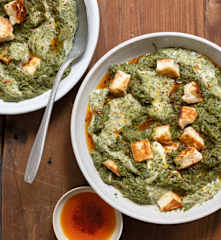 Palak paneer au fromage