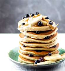 Tortitas americanas esponjosas