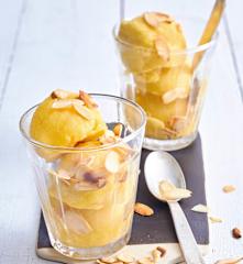 Glace légère aux abricots