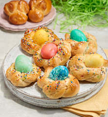 Easter Egg Bread Nests