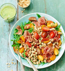 Salade de haricots blancs et tomates à l’italienne
