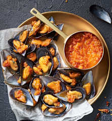 Mejillones al jengibre