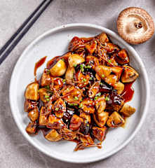 无糖版糖醋菌菇