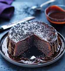 Bolo gourmet de chocolate negro
