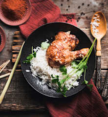 Poulet braisé sauce pimentée sucrée 🌶️