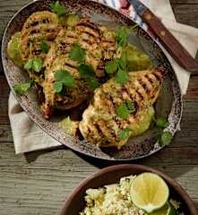 Chili-Limetten-Hendl mit Karfiolreis