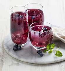 Infuso freddo vaniglia e mirtilli