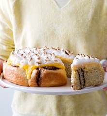Cinnamon rolls orange pie