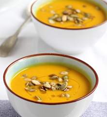 Sopa de calabaza y cúrcuma