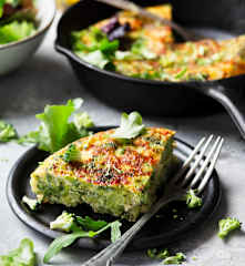 Tortilha de brócolos