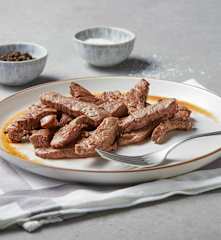 Browning Beef Strips
