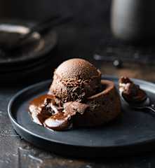 Chocolate Lava Cake with Mocha Ice Cream