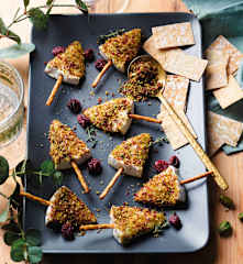 Arbolitos de queso navideños