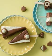 Paletas cheesecake tres chocolates