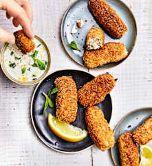 Fish cakes de sardines et pommes de terre