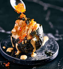 Baked Salmon Sushi Cups