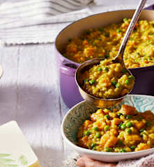 Süßkartoffel-Reis-Topf