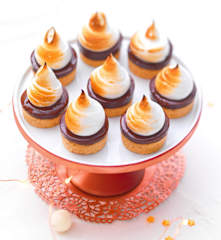 Petites bouchées au chocolat et meringue