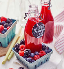 Waldbeer-Zitronengras-Sirup