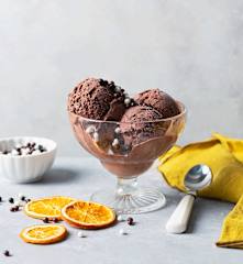 Helado de chocolate