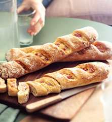 Baguettines lardons et emmental