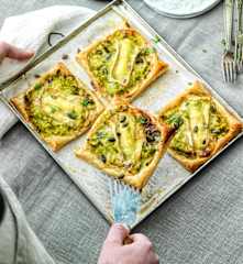 Feuilleté de poireau au camembert