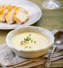 Turkey Breast with Creamy Potato Soup