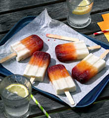 Granatapfel-Mango-Joghurt-Pops