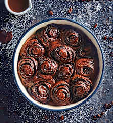 Torta girelle al cioccolato