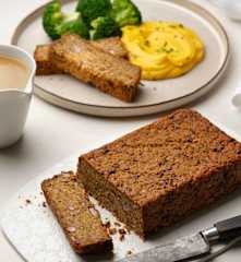 Lentil Roast with Sweet Potato and Celeriac Purée
