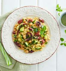 Insalata di bulgur con polpo e ceci