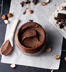 Salsa de chocolate (sin gluten, sin huevo, sin lácteos)
