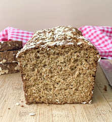 Mayasız, Yumurtalı, Pratik Yulaf Ekmeği