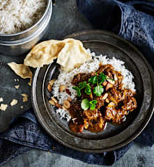 Slow-cooked lamb Madras