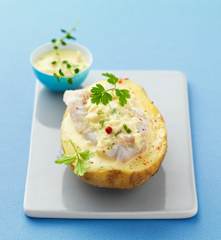 Pommes de terre farcies au lieu noir