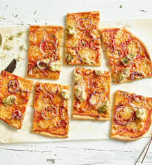 Pizza rápida vegetariana