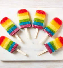 Rainbow Popsicles