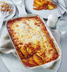 Zucchini-Knödel-Lasagne