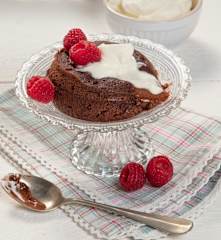 Γρήγορα ατομικά σουφλέ σοκολάτας