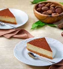 Cheesecake alle castagne