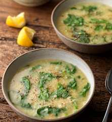 Spinach, Lemon and Lentil Soup