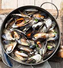 Mejillones cremosos