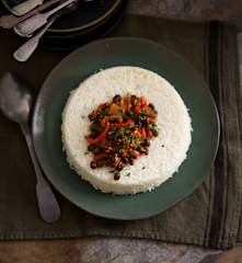 Caril de feijão-preto