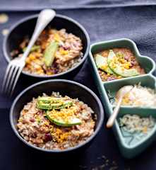 Baby-friendly Veg-loaded Chilli Con Carne with Brown Rice