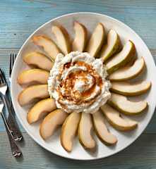 Pere, formaggio e miele