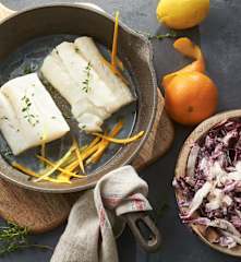 Bacalao al aroma de cítricos al vacío