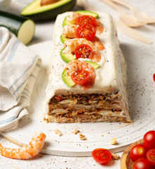 Pastel frío de pisto