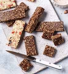 Dark chocolate pecan bites