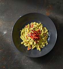 Spatzle di cavoletti con speck