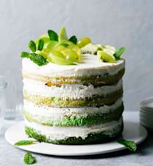 Pastel desnudo Ombre verde